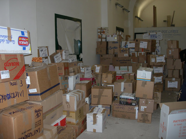 Raccolta beni per i terremotati in Abruzzo